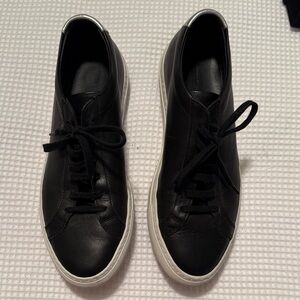 Common Projects Black Leather Women's Sneakers